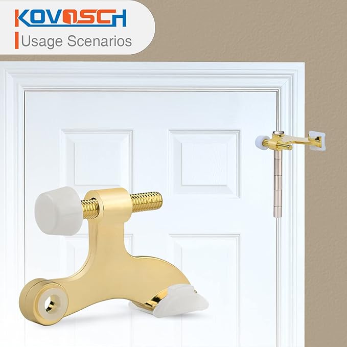 16 Pack Hinge Pin Door Stopper Bright Brass - Image 5