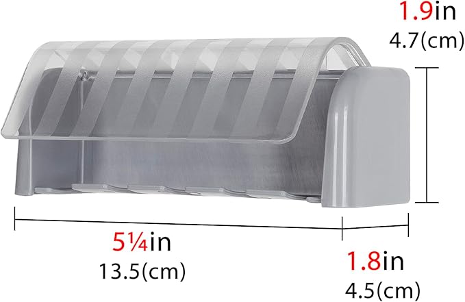 LUEXBOX 5 Slots Wall Mount Toothbrush Holder - Image 2