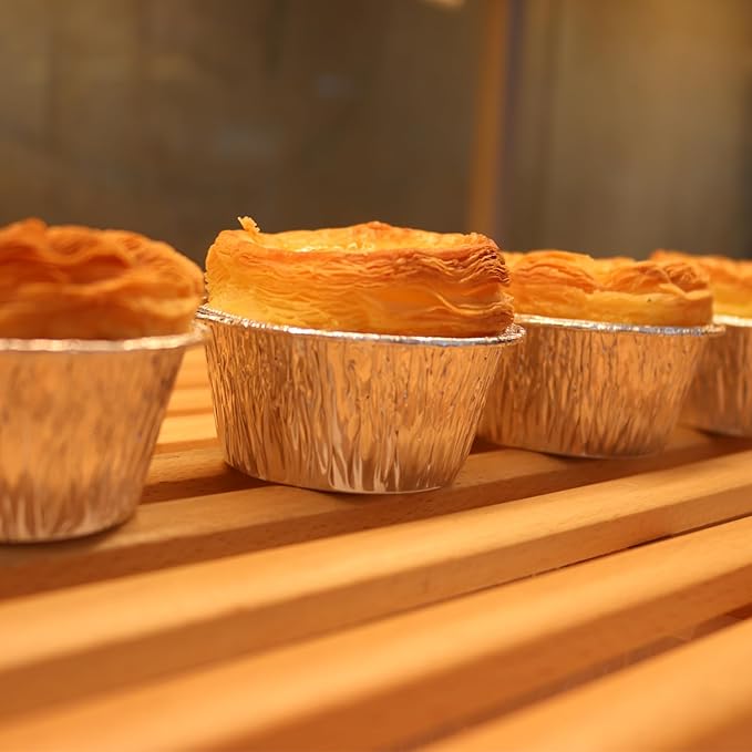 Aluminum Foil Baking Cups, 200 Pack Disposable 3 Oz Ramekins Aluminum Cupcake - Image 7