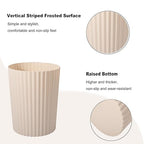 JiatuA Small Trash Can Plastic Wastebasket Round Garbage Container Bin - Image 3
