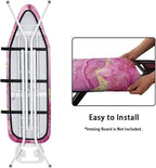 Pink Marble Ironing Board Cover Heat Reflective Anti-dust, Soft Fabric Cover - Image 4