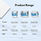 Dealmed 3’’ x 3’’ Sterile Gauze Pads Disposable and Individually Wrapped - Image 5