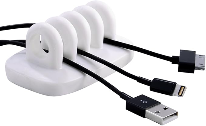 Cable Clip Holder Weighted Desktop Cord Management Fixture by JacobsParts