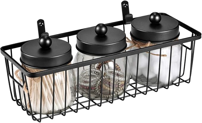 SheeChung Farmhouse Decor Metal Wire Bathroom Storage Organizer Basket Bins - Image 8