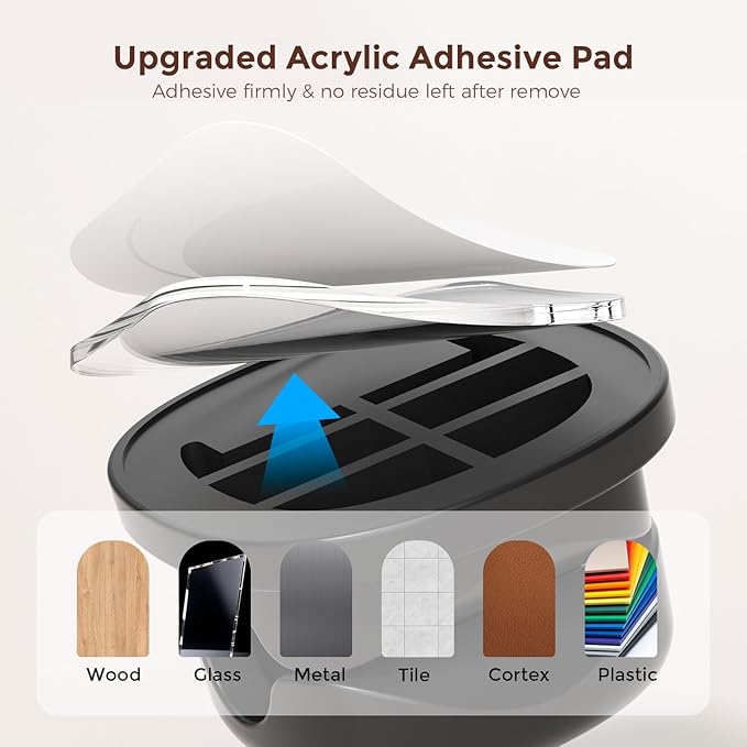 AhaStyle Spring Cable Organizer 6 Pack Cord Cable Holders Clips Strong Adhesive - Image 6