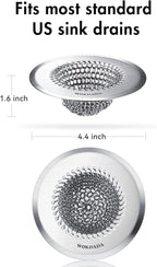 Sink Drain Strainer, Reversible Easy Clean Mesh Sink Strainer - Image 6