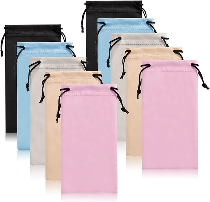 TRIUMPH VISION Soft Eyeglass Pouch 3 Pack by TRIUMPHVISION