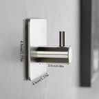 YIGII Silver Adhesive Towel Hooks - Image 6