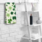St Patrick’s Day Hand Towels Holiday Lucky Clovers Shamrock Kitchen Towels Soft - Image 5
