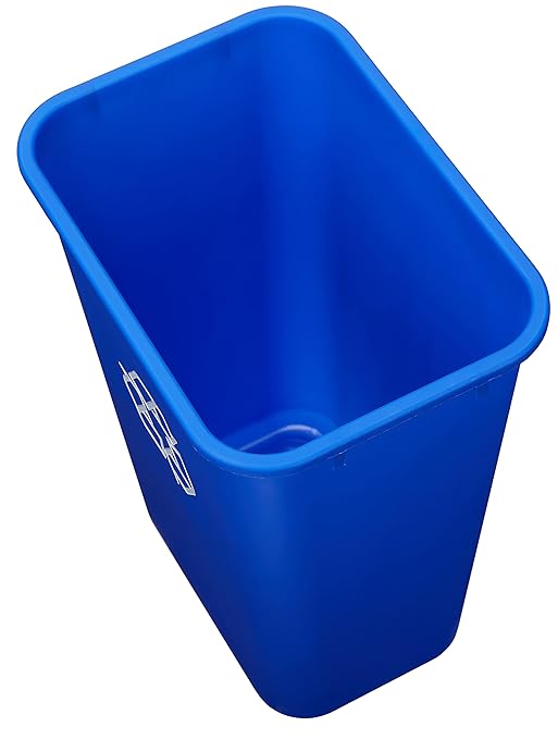 Amazon Basics Rectangular Commercial Office Wastebasket, Lightweight, 10 Gallon - Image 3