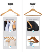 Nature Smile Luxury Natural Wooden Suit Hangers - Image 4