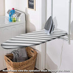 SheeChung Over The Door Ironing Board Cover 14x42 Inch, Thick Iron Covers - Image 3