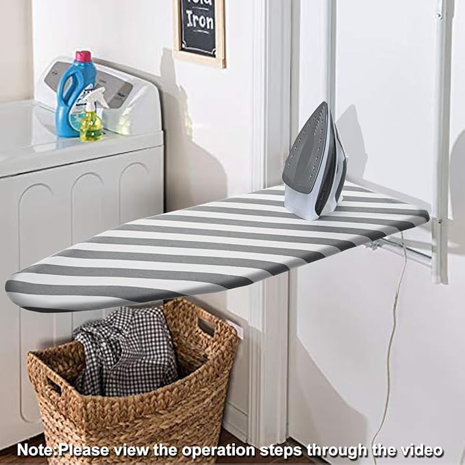 SheeChung Over The Door Ironing Board Cover 14x42 Inch, Thick Iron Covers - Image 3
