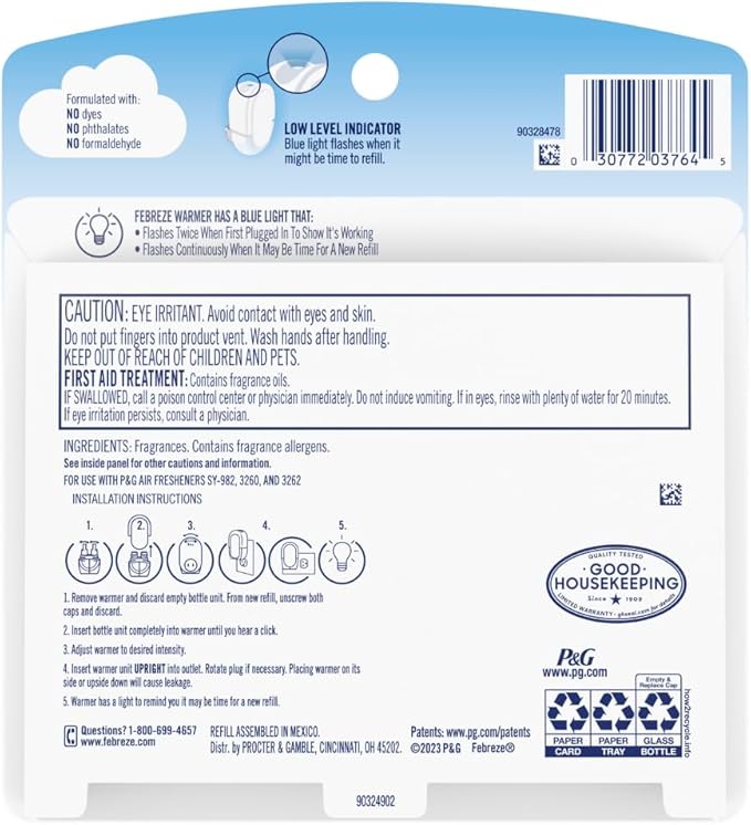 Febreze Plug In Air Freshener, Odor-Fighting Scented Oil Refill, Kitchen Odor - Image 13