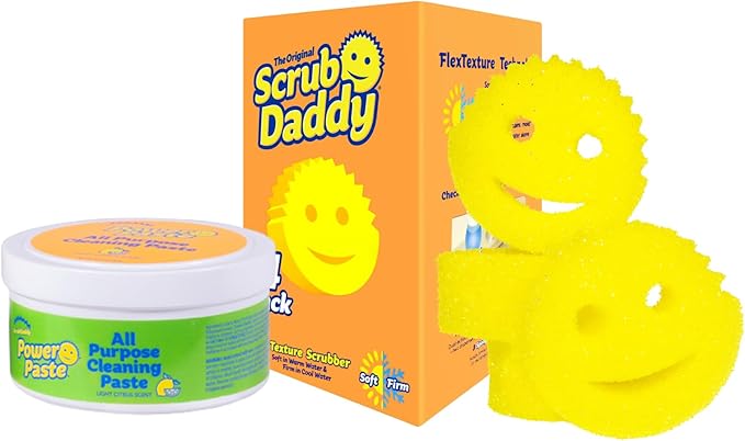 Scrub Daddy Sponges & PowerPaste XL Value Pack by ScrubDaddy