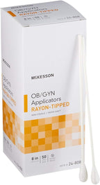 McKesson OB/GYN Applicators Rayon Tipped, Non-Sterile, 8 in, 1 Pack by McKesson