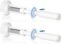 2pcs Adjustable Spring Door Stops, 4.17-5.35in Aluminum Long Door Stoppers by Sckeinwg
