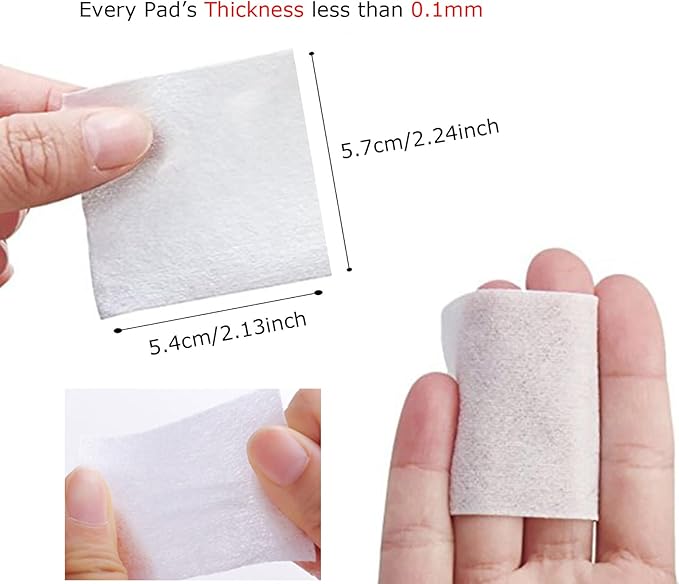 1000 PCS Thin Makeup Facial Cotton Pads, Square Makeup Remover Cotton Pads - Image 2
