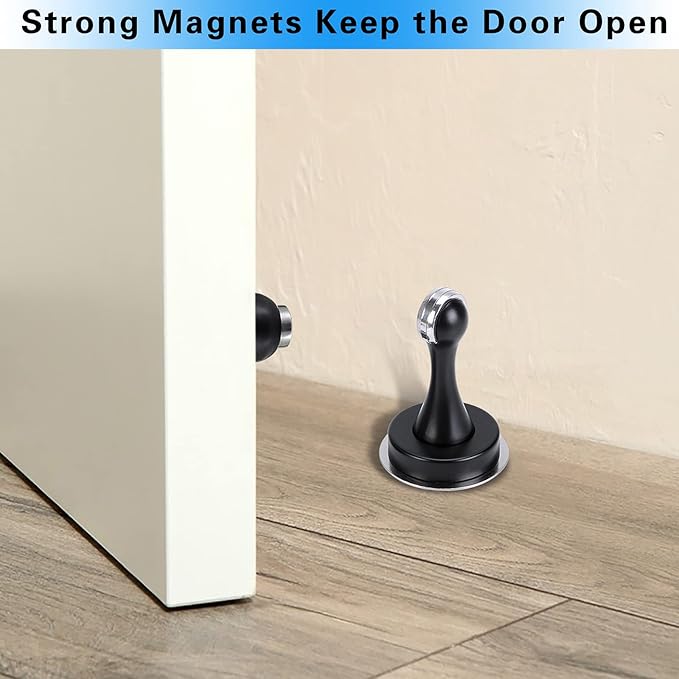 Sumnacon Magnetic Door Stopper, Heavy Duty Stainless Steel Door Stop Holder Come - Image 7