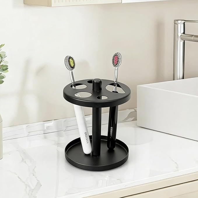 Black Metal Toothbrush Holder Stand - Image 8