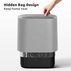 SUBEKYU 2.3 Gal Trash Can for Bathroom, Small Office Garbage Can for Kitchen - Image 3