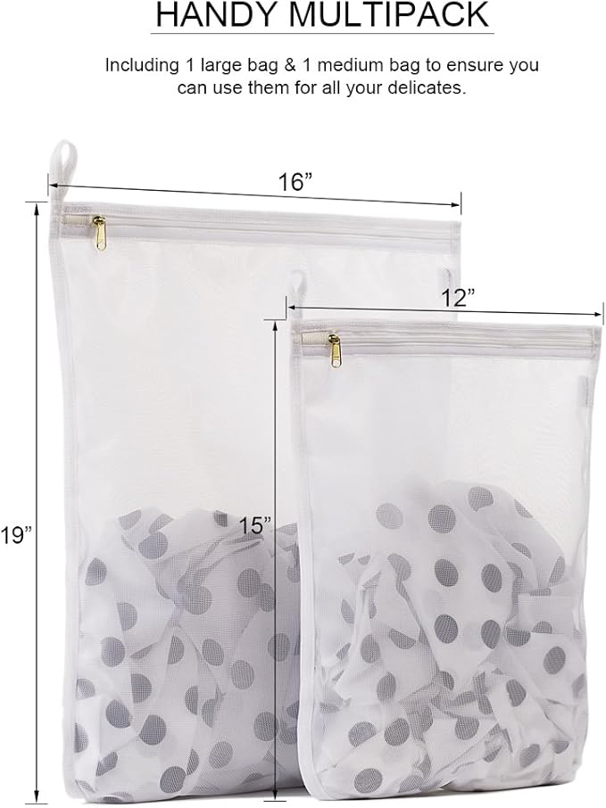 TENRAI Delicates Laundry Bags, Bra Fine Mesh Wash Bag - Image 2