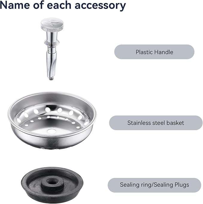 2 Pack Kitchen Sink Strainer and Stopper Combo - Image 6