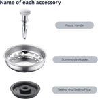 2 Pack Kitchen Sink Strainer and Stopper Combo - Image 6