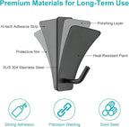 Small Self Adhesive Hooks for Walls No Damage, Sticky Hangers for Kitchen - Image 5