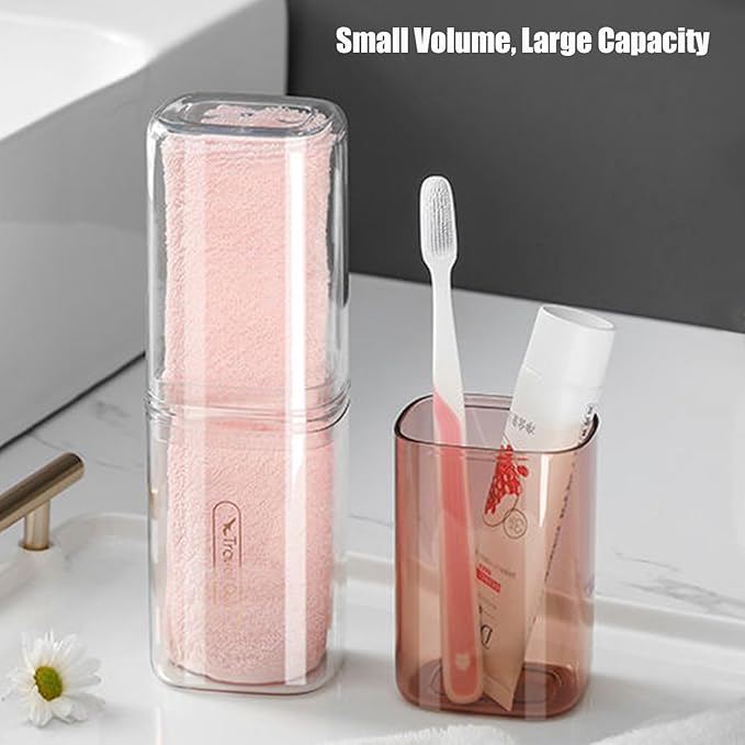 2Pcs Toothbrush Cup Toothbrush Travel Case, Travel Toothbrush Holder Case - Image 6