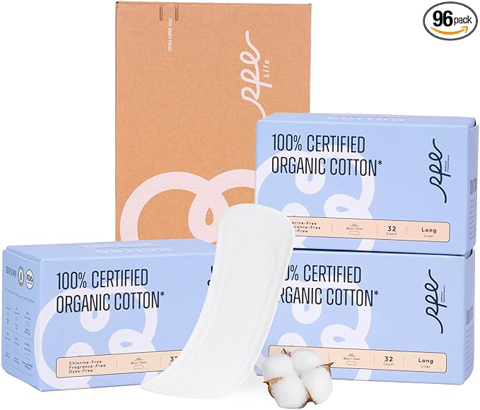 100% Organic Long Panty Liners for Women by RPELife