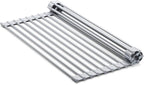 HIC Kitchen Silicone Over-Sink Roll-Up Dish Drying Rack, Reinforced Heat Safe - Image 5
