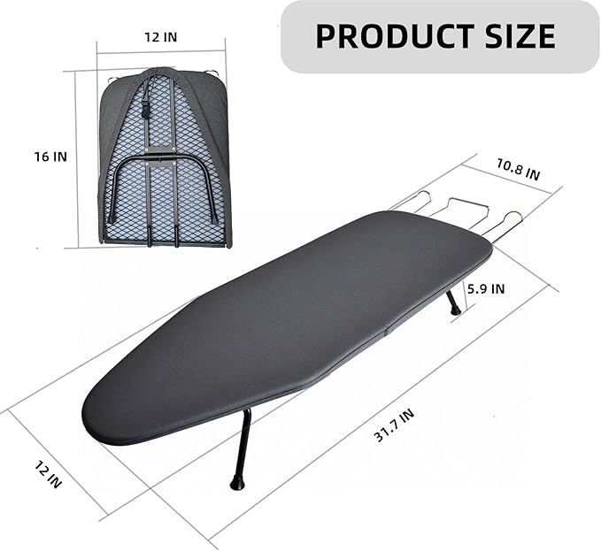 Compact Foldable Tabletop Ironing Board - - Image 6