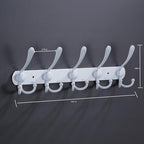 Coat Rack Wall Mounted, 5 Tri Stainless Steel Coat Hook - Image 2