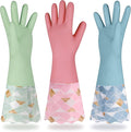 Yiomxhi Household Cleaning Gloves 3 Pairs Reusable Dishwashing Gloves Latex Free by Unknown