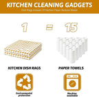 Nialnant 8 Pcs Kitchen Dish Rags, 100% Cotton Kitchen Towels Soft Absorbent - Image 5
