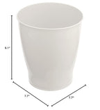 iDesign Small Round Plastic Bathroom Trash Can - Image 10