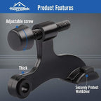 HOMOTEK 3 Pack Hinge Pin Black Door Stopper, Adjustable Deluxe Heavy Duty Door - Image 2