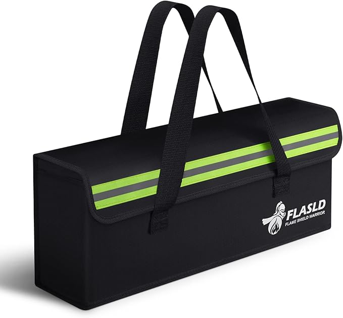 FLASLD E-Bike Battery Bag Fireproof Safe Charging Bag Explosionproof Lipo by FLASLD