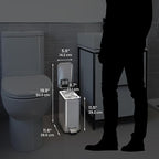 iTouchless 1.32 Gallon / 5 Liter Bathroom Trash Can - Image 6