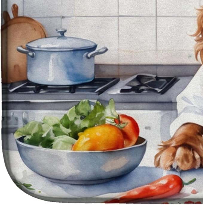 Caroline's Treasures DAC6244DDM English Cocker Spaniel The Chef Dish Drying Mat - Image 4