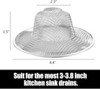 10pcs Mesh Sink Strainer, 4.5" Diameter Stainless Steel Slop Basket Filter Trap - Image 2