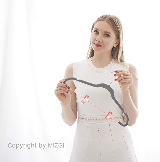 MIZGI Premium Velvet Pants Hangers - Image 5