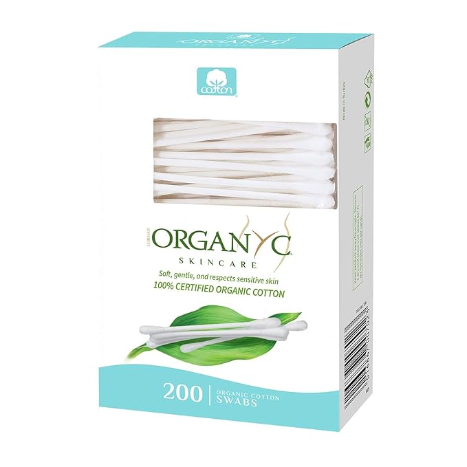 Organyc - 100% Certified Organic Cotton Swabs - No Man-Made Materials 200 count - Image 2