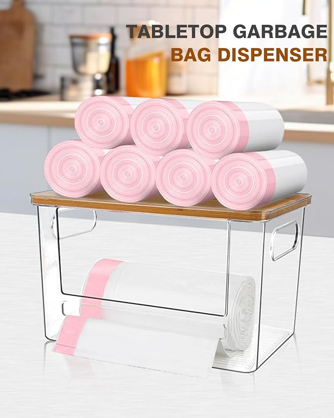 Trash Bag Holder, Acrylic Garbage Bag Dispenser - Image 5