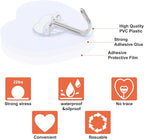Adove Adhesive Hooks for Hanging, 24 Pack Heavy Duty Wall Hooks, Towel Coat - Image 3