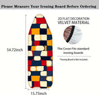 Nuxovilar Abstract Colorful Geometric Blocks Ironing Board Cover, This Cover - Image 4