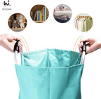 WOOHA 125L Large laundry basket, Collapsible laundry hamper, Tall Clothes - Image 3