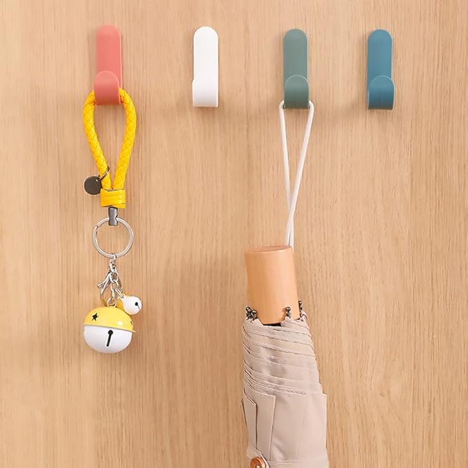 12 Pack Adhesive Hooks Utility Wall Hooks Key Hooks - Image 2