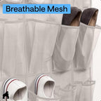 GORILLA GRIP Over the Door Shoe Organizer, 24 Large Breathable Mesh Pockets - Image 5